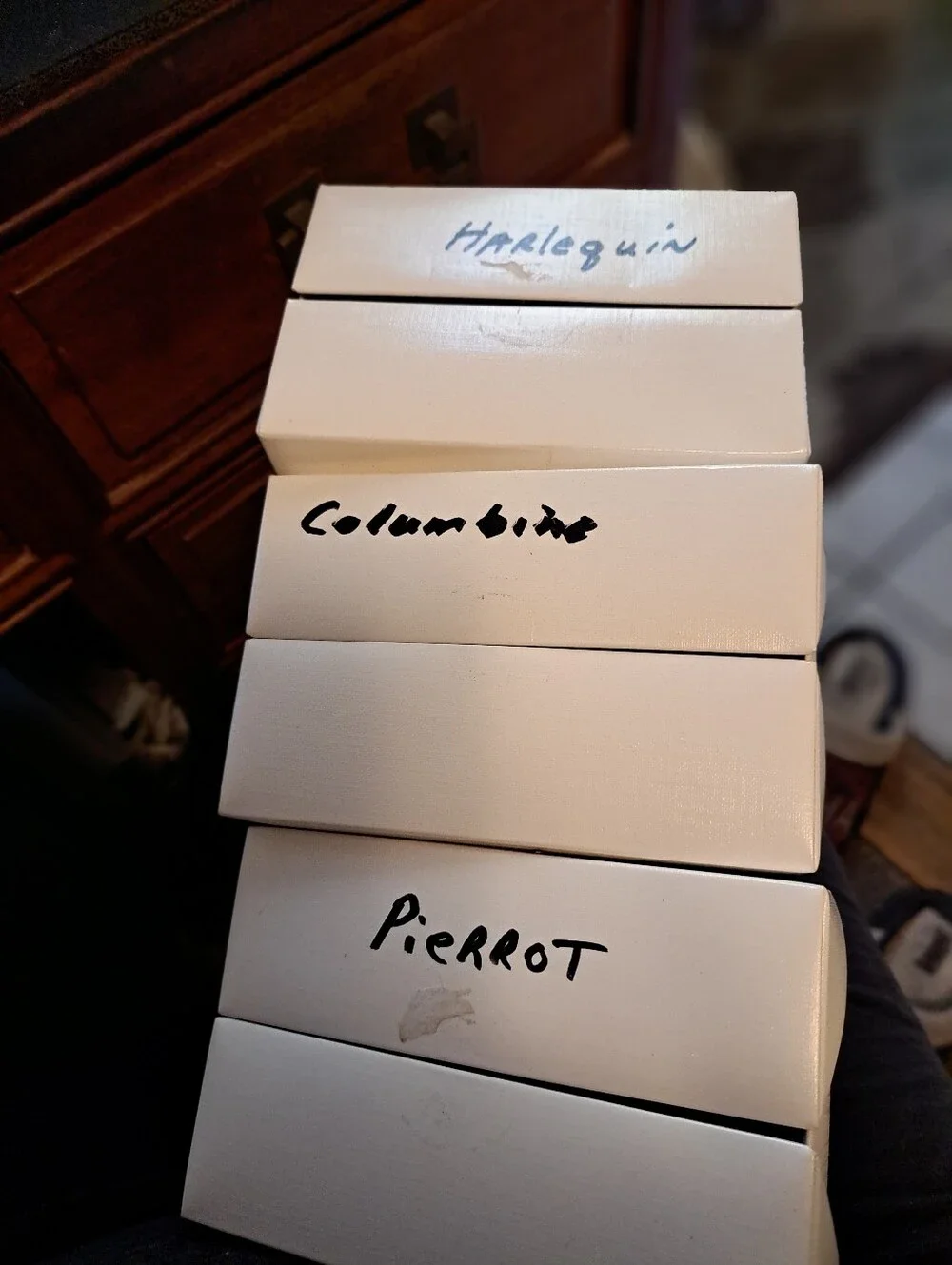 Swarovski Crystal Lot 3 Plaques Pierrot Columbine Harlequin Like New In Box